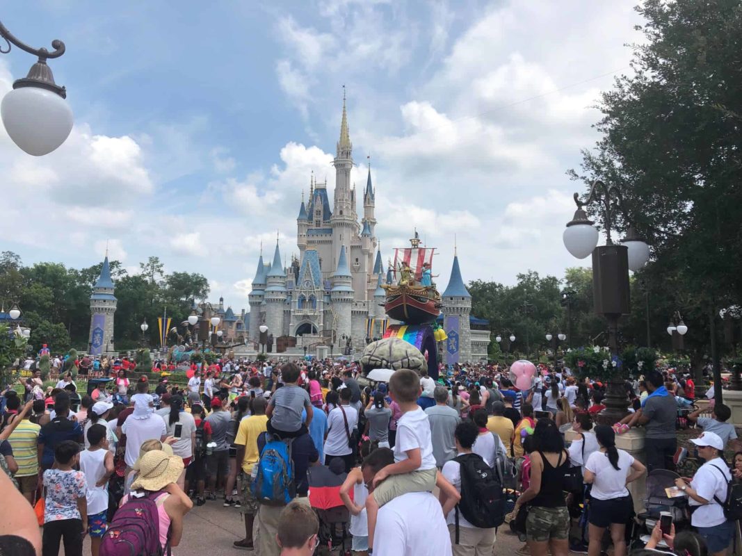 Festival of Fantasy Parade with Castle view
