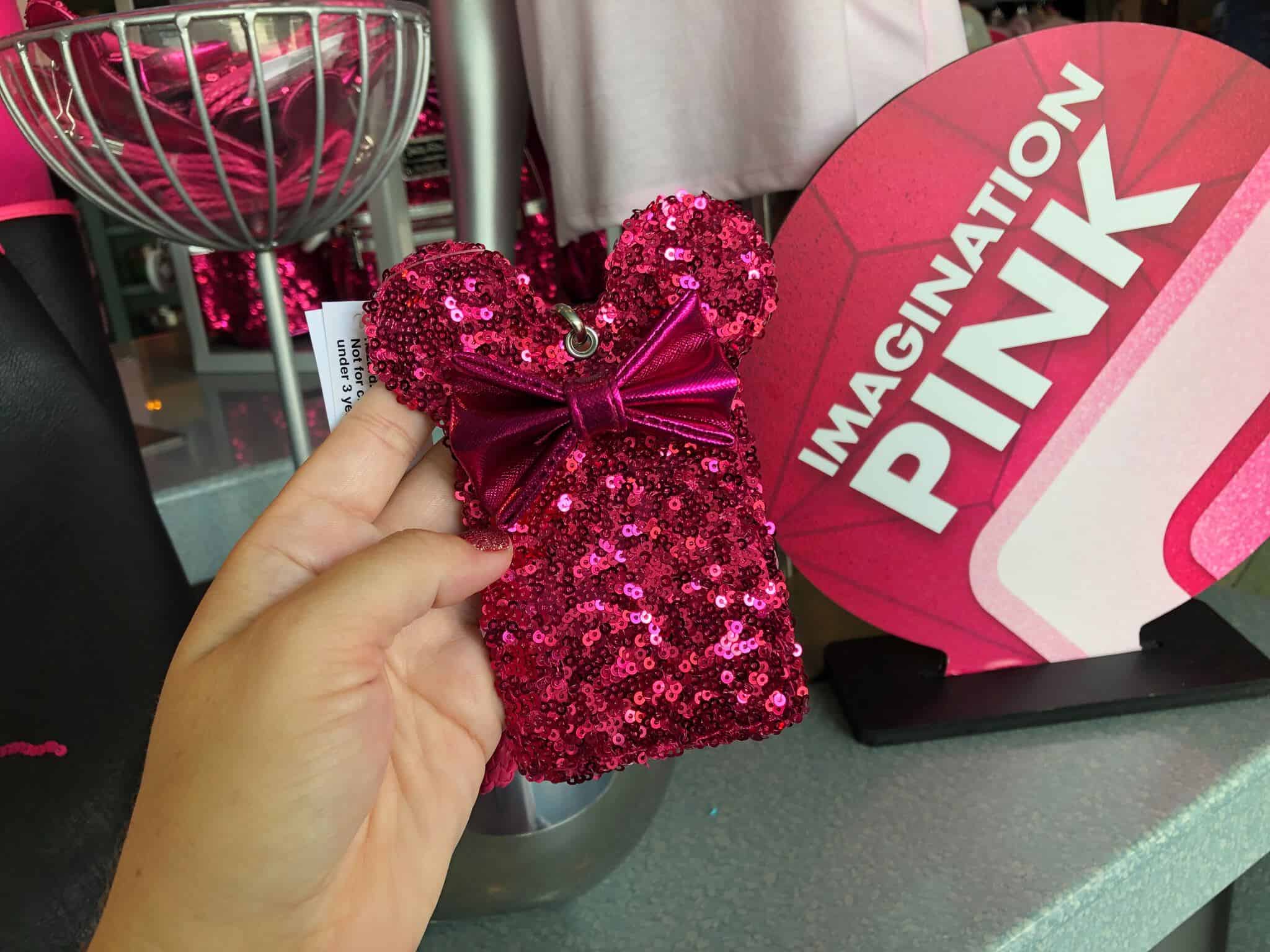 Imagination Pink Loungefly ID holder lanyard