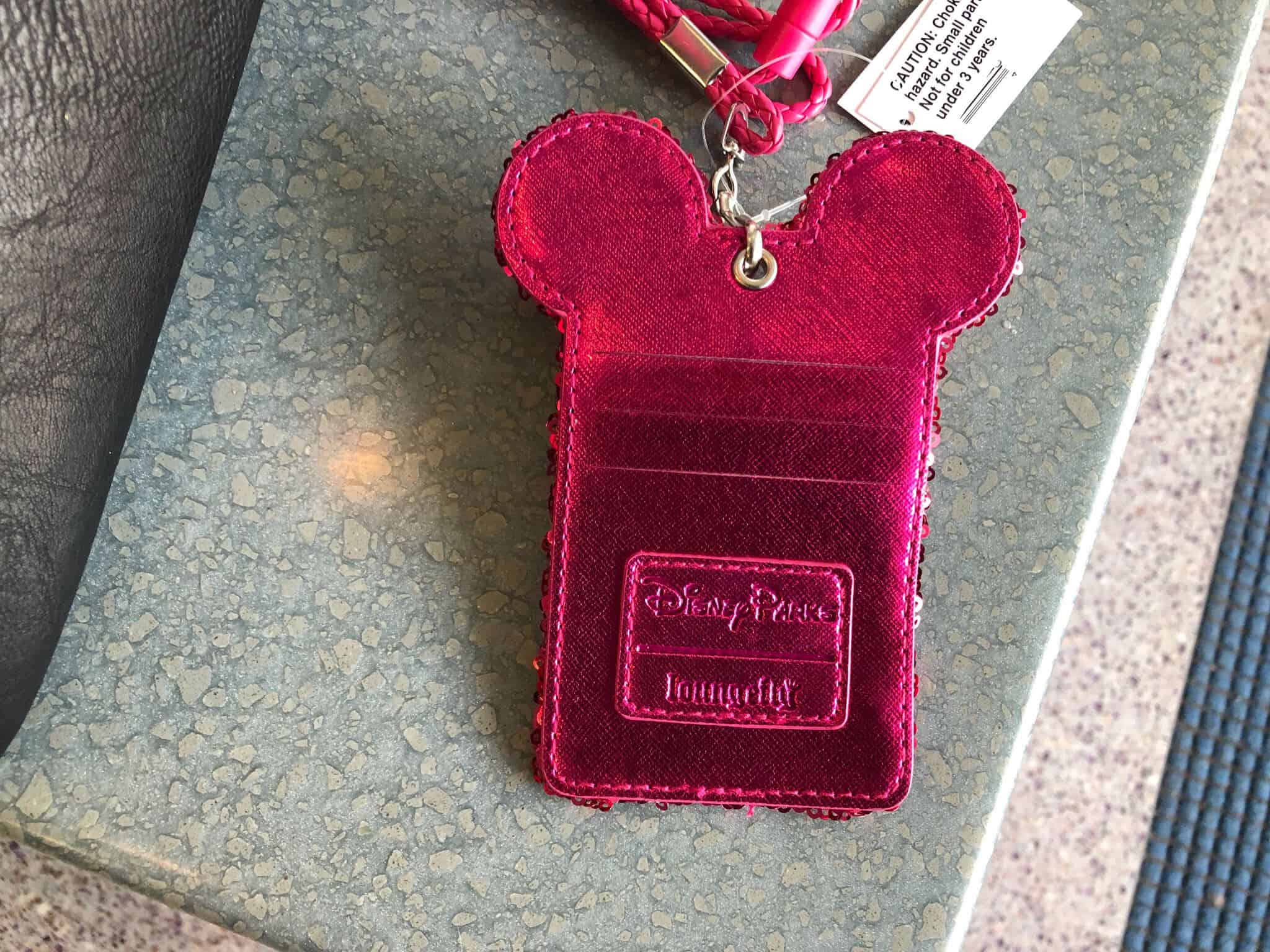 Loungefly Imagination Pink ID Card Lanyard