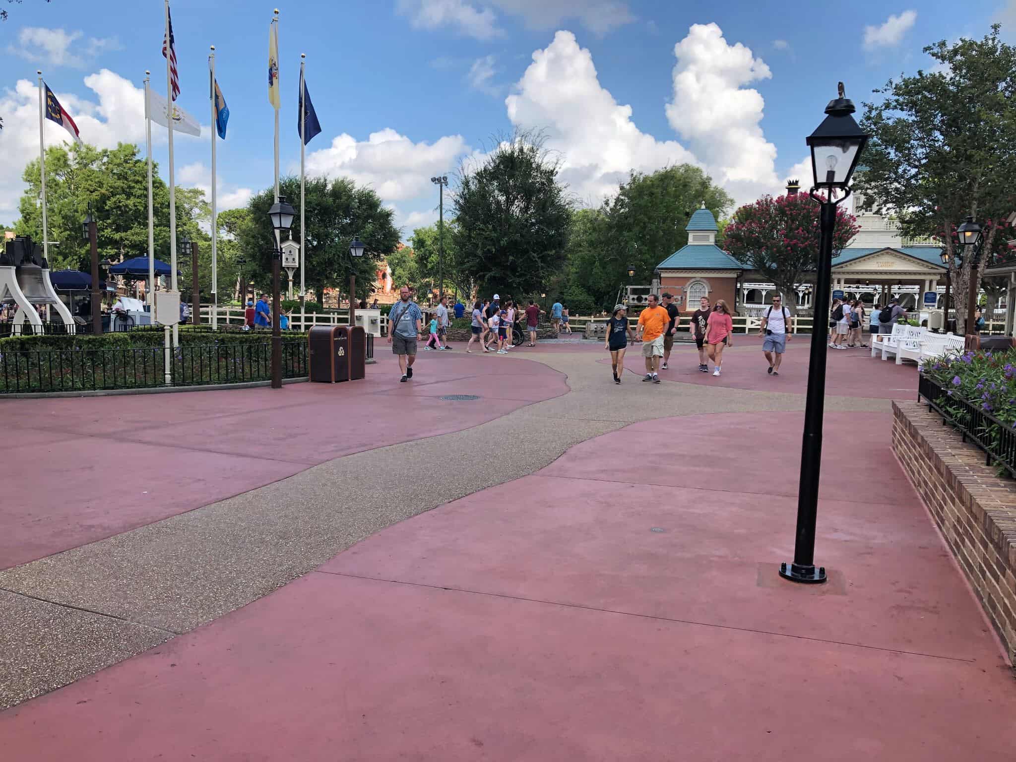 Low Crowds in Liberty Square