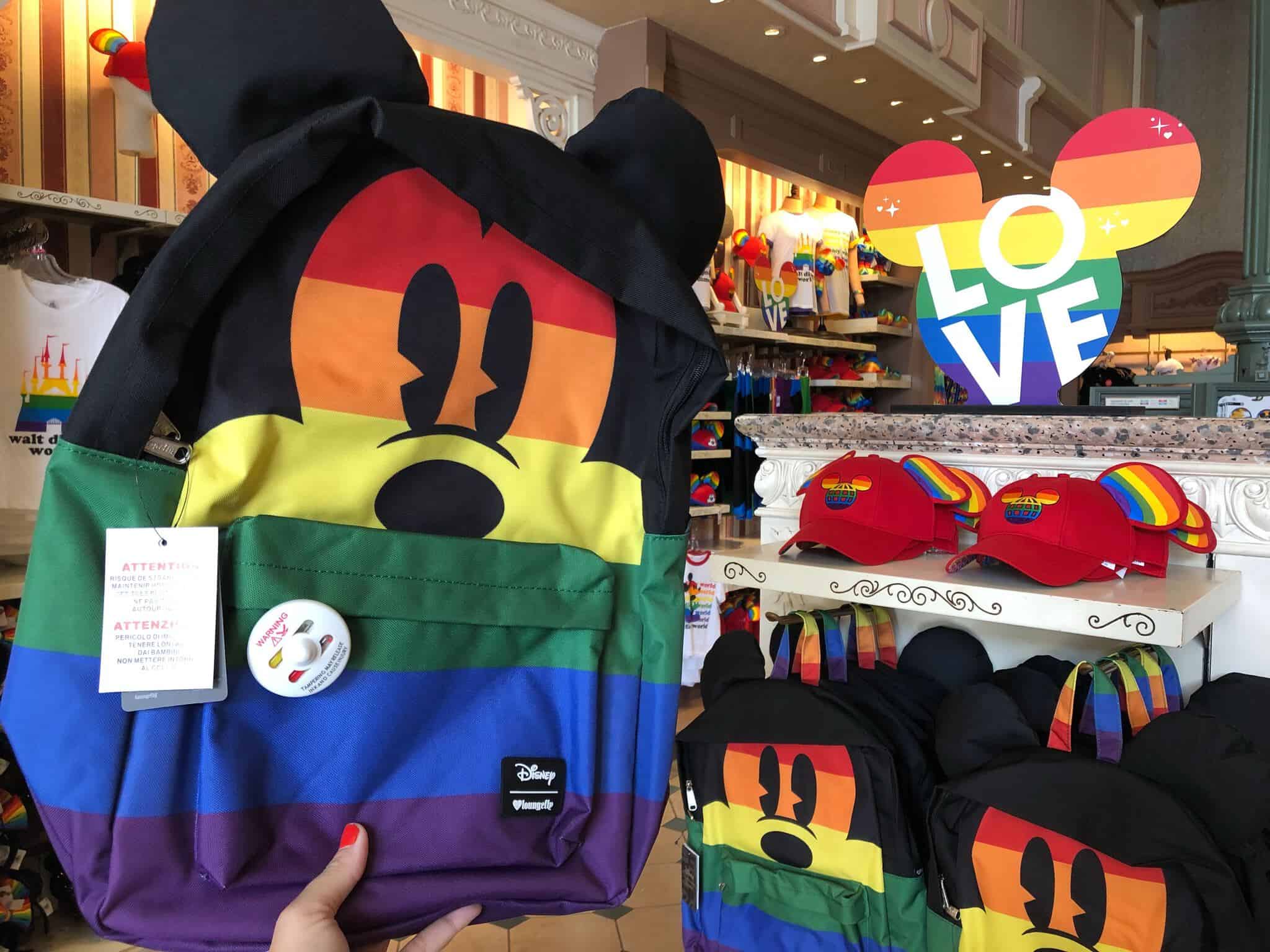 Loungefly Pride Rainbow Mickey backpack