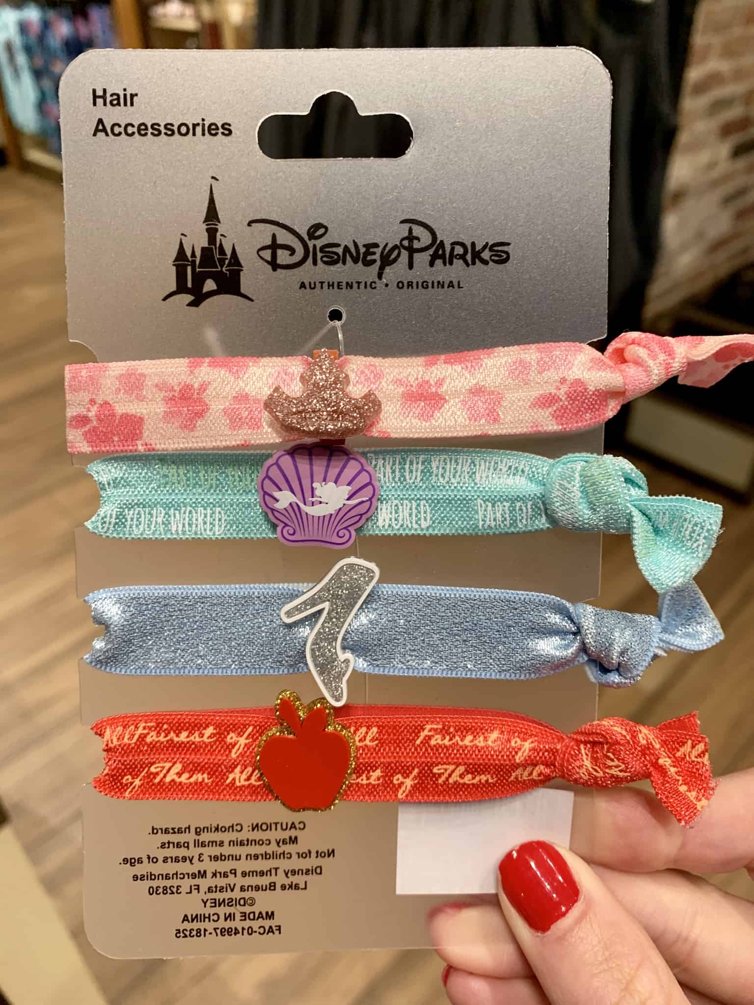 New Hair Ties Featuring Disney Princesses, Mickey Mouse Designs Disneyland Resort
