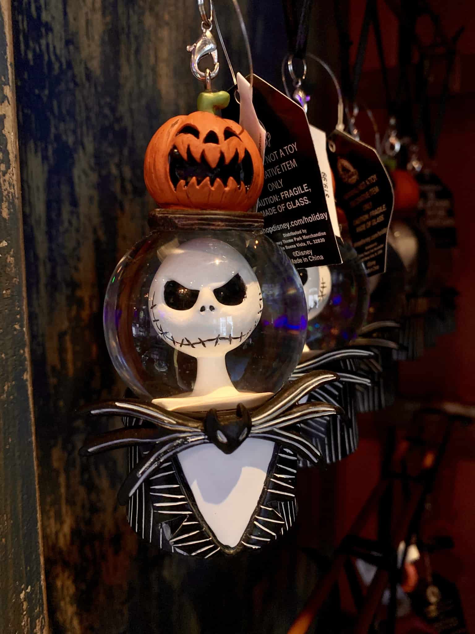 Nightmare Before Christmas Snowglobe Ornaments Disneyland Resort