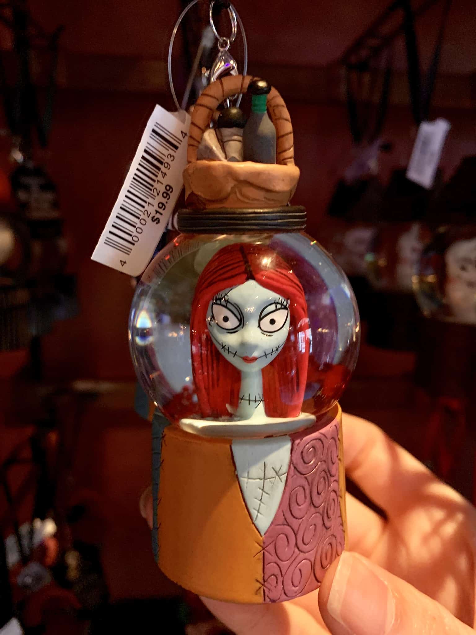 Nightmare Before Christmas Snowglobe Ornaments Disneyland Resort