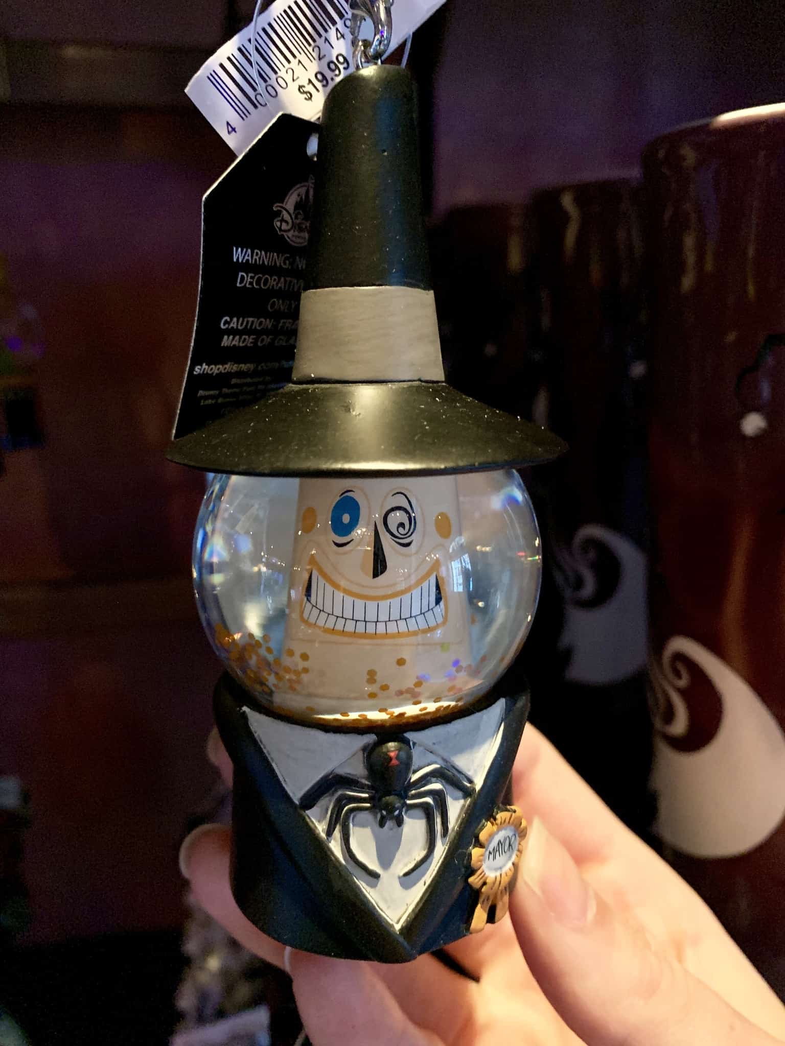 Nightmare Before Christmas Snowglobe Ornaments Disneyland Resort