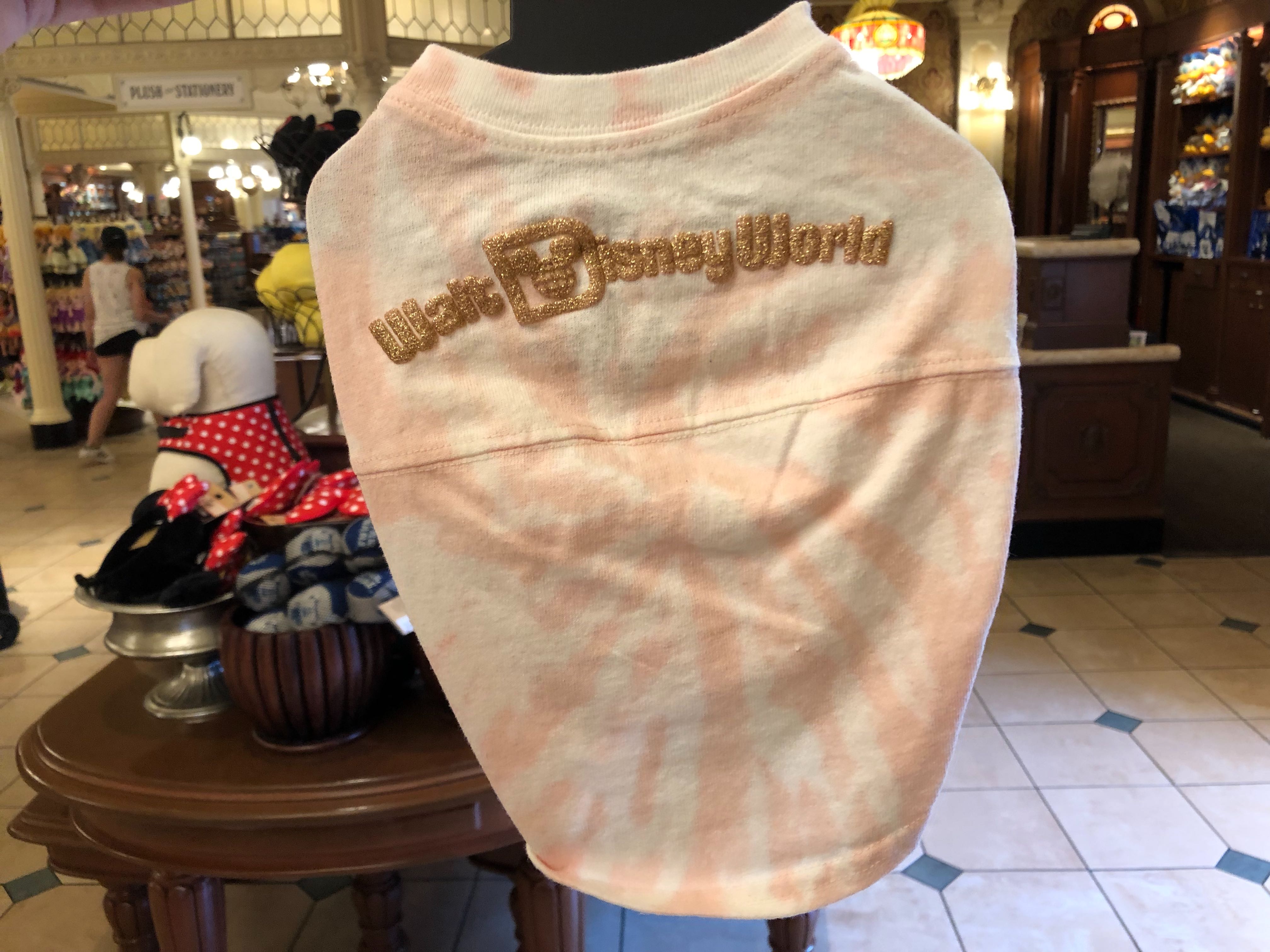 Pet Spirit Jersey Walt Disney World Pink and White tie dye