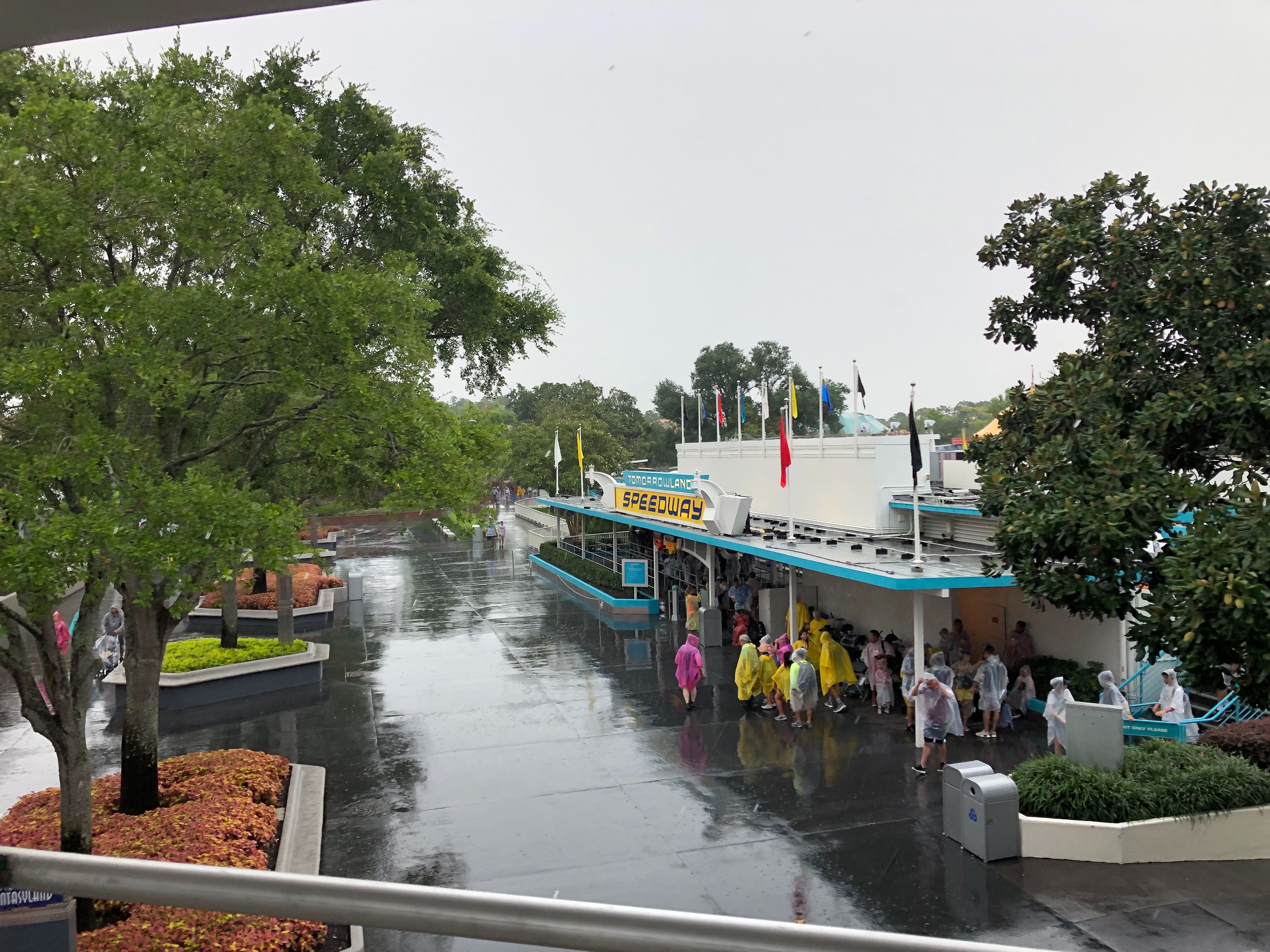 Tomorrowland Speedway Rainy Day