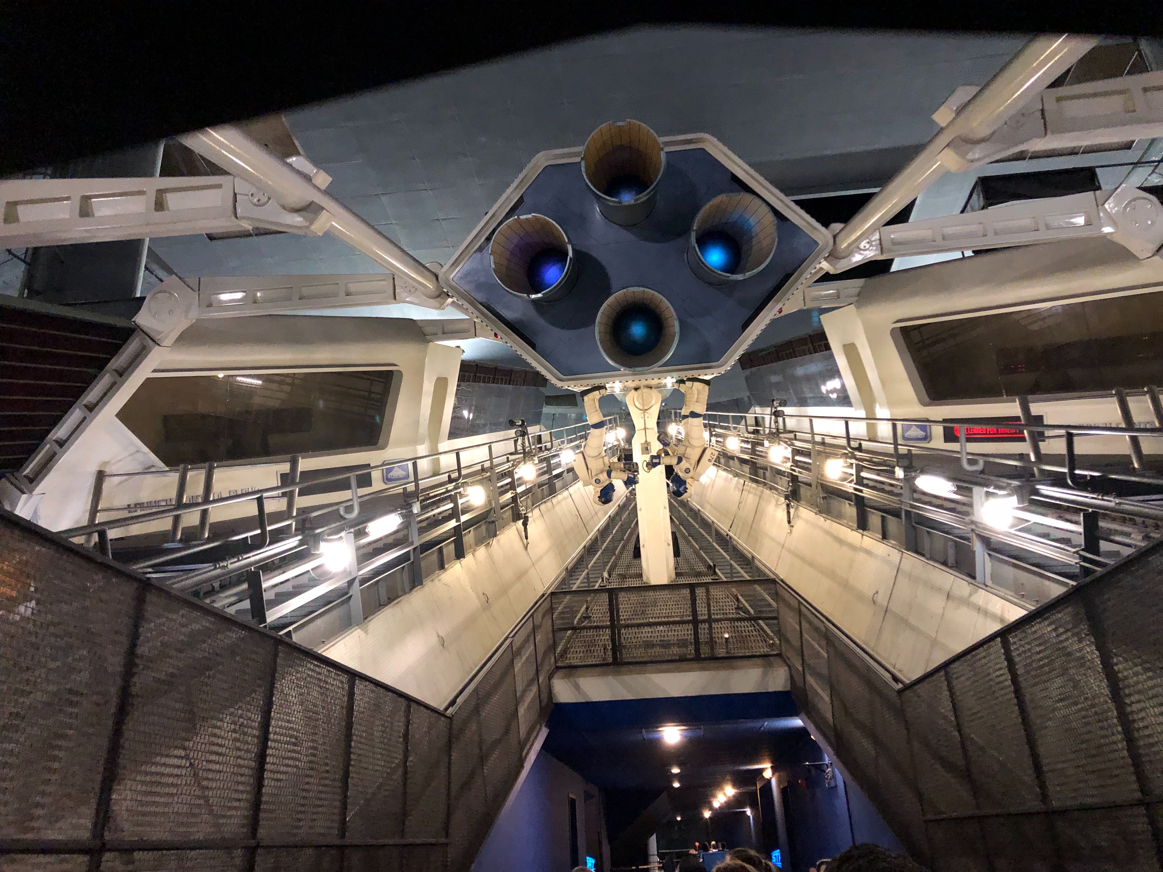 Space Mountain Lights On View from the PeopleMover