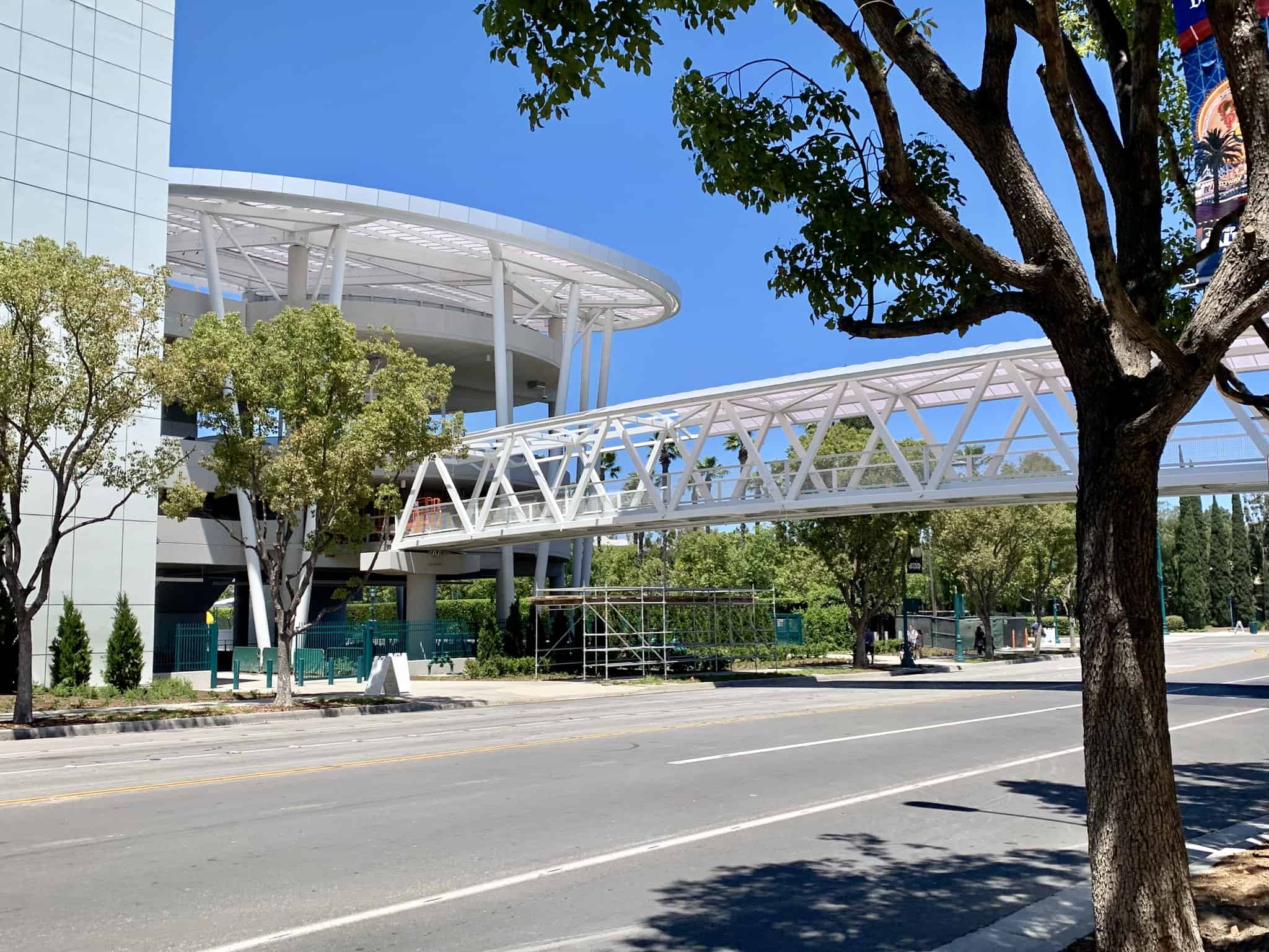 Pixar Pals Parking Structure Pedestrian Bridge Construction Update June 30 2019 Disneyland Resort
