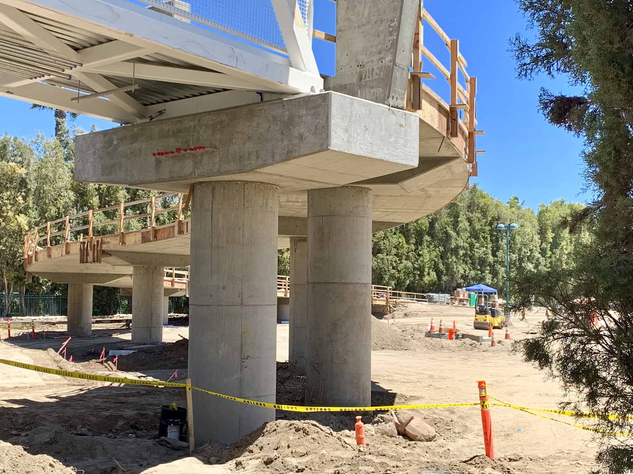 Pixar Pals Parking Structure Pedestrian Bridge Construction Update June 30 2019 Disneyland Resort