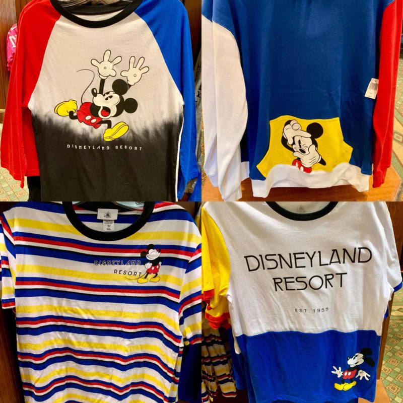 Retro Mickey Mouse Apparel Red Yellow And Blue Disneyland Resort