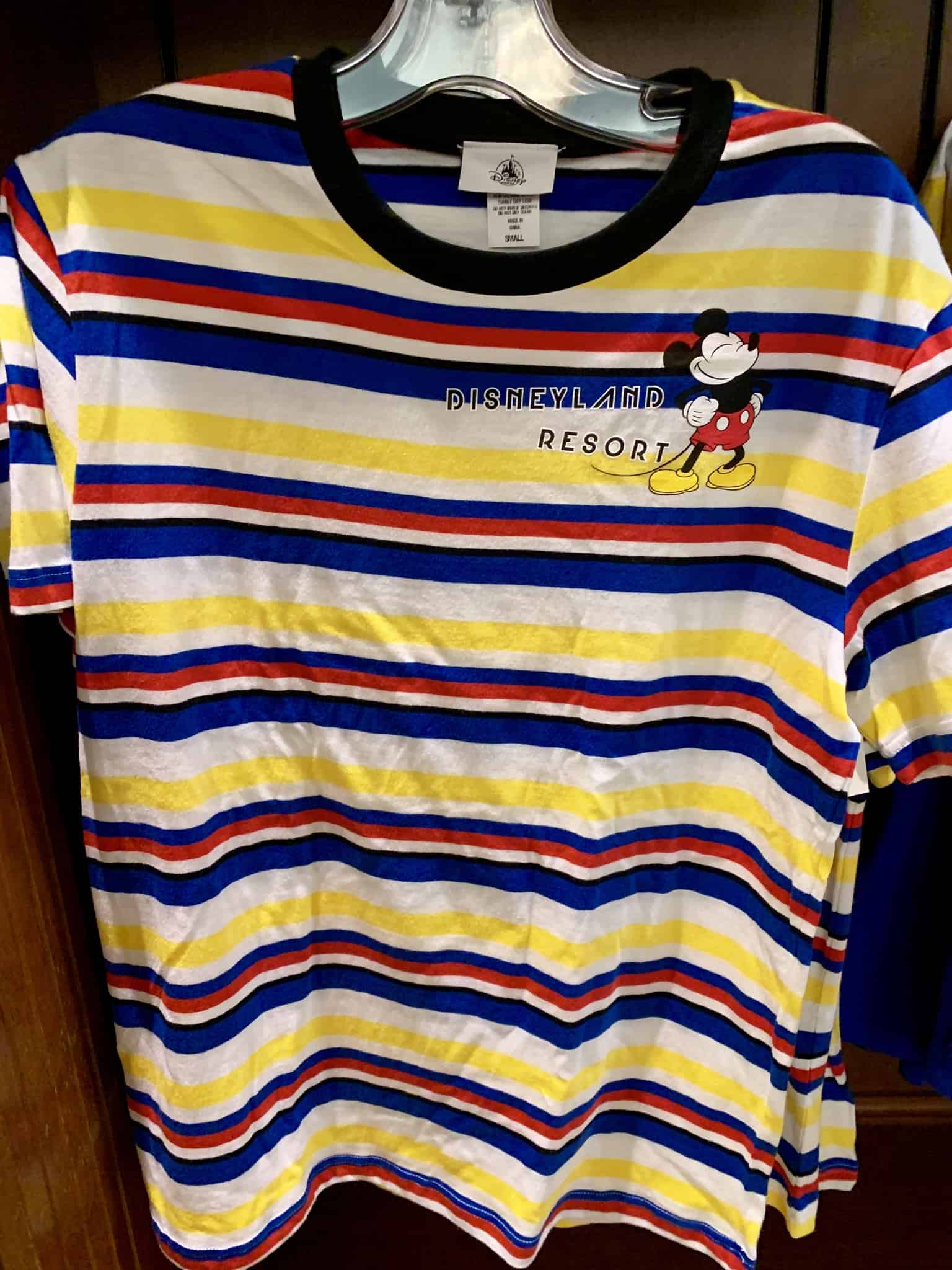 Retro Mickey Mouse Apparel Red Yellow And Blue Disneyland Resort
