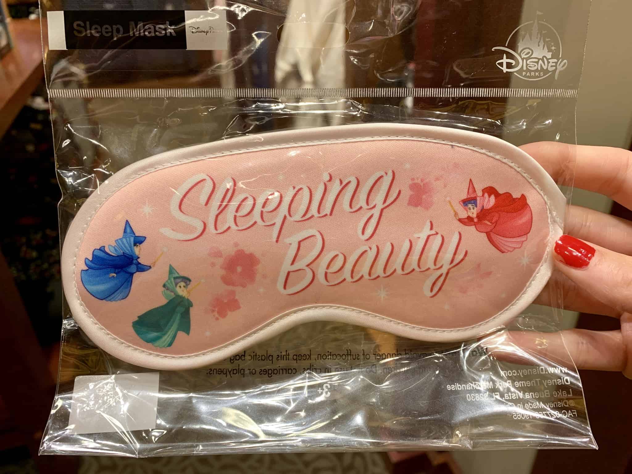 Sleep Masks Featuring Mickey Mouse Minnie Mouse and Aurora Disney's Grand Californian Hotel and Spa