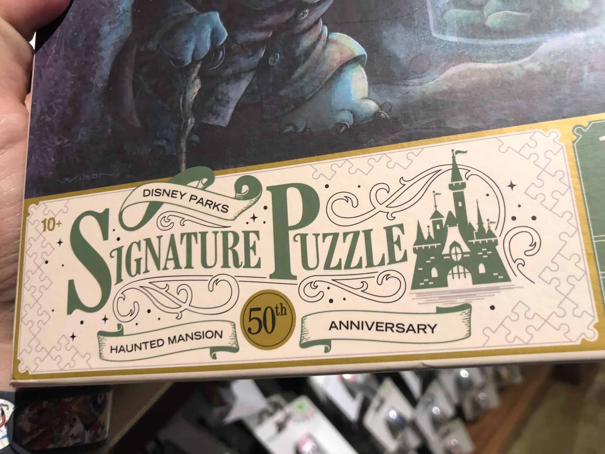 Haunted Mansion 50th Puzzle Released Featuring Stitch as the Hat Box Ghost 