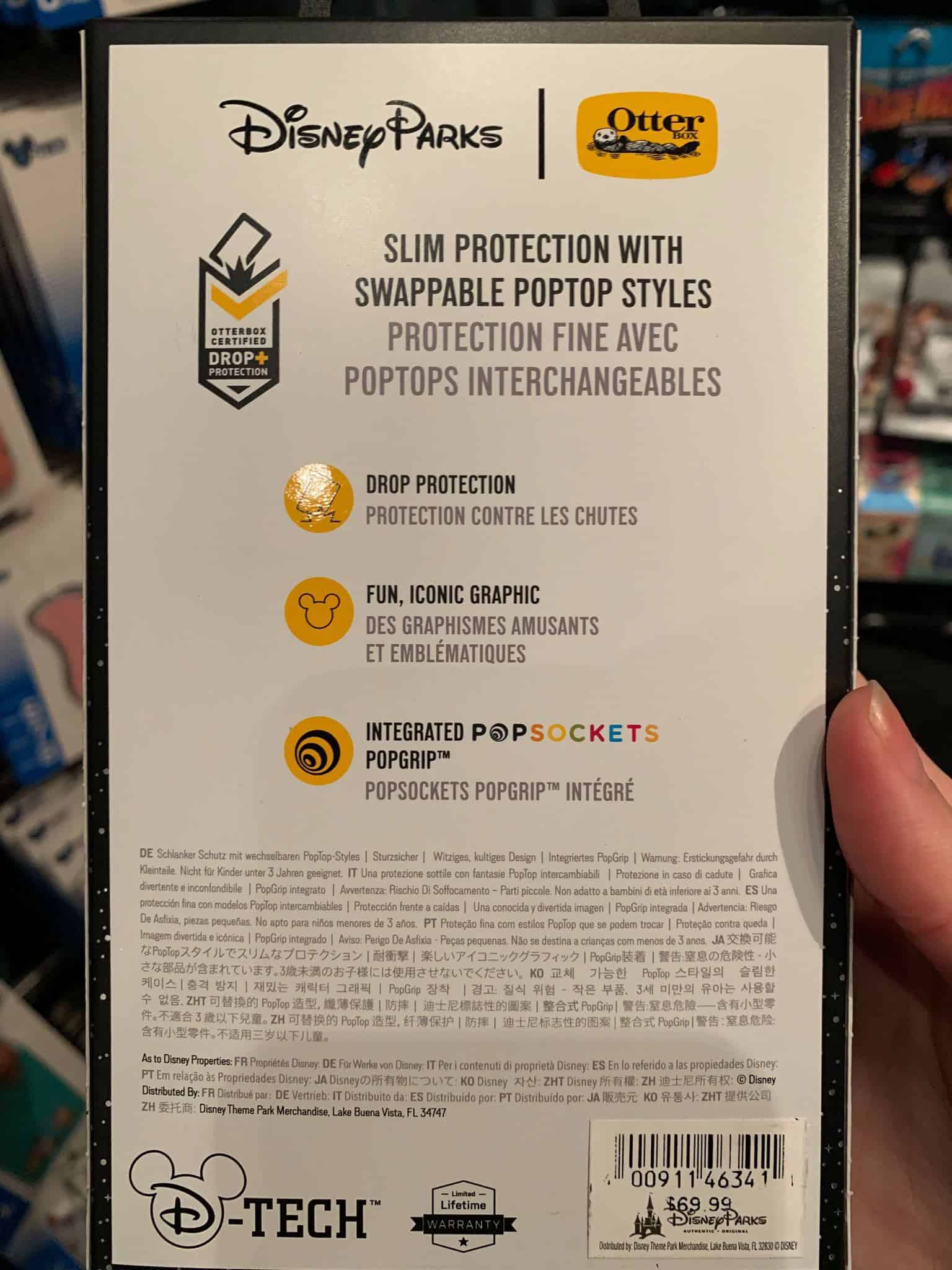 Disney Snack OtterBox Phone Case with integrated PopSocket - $69.99