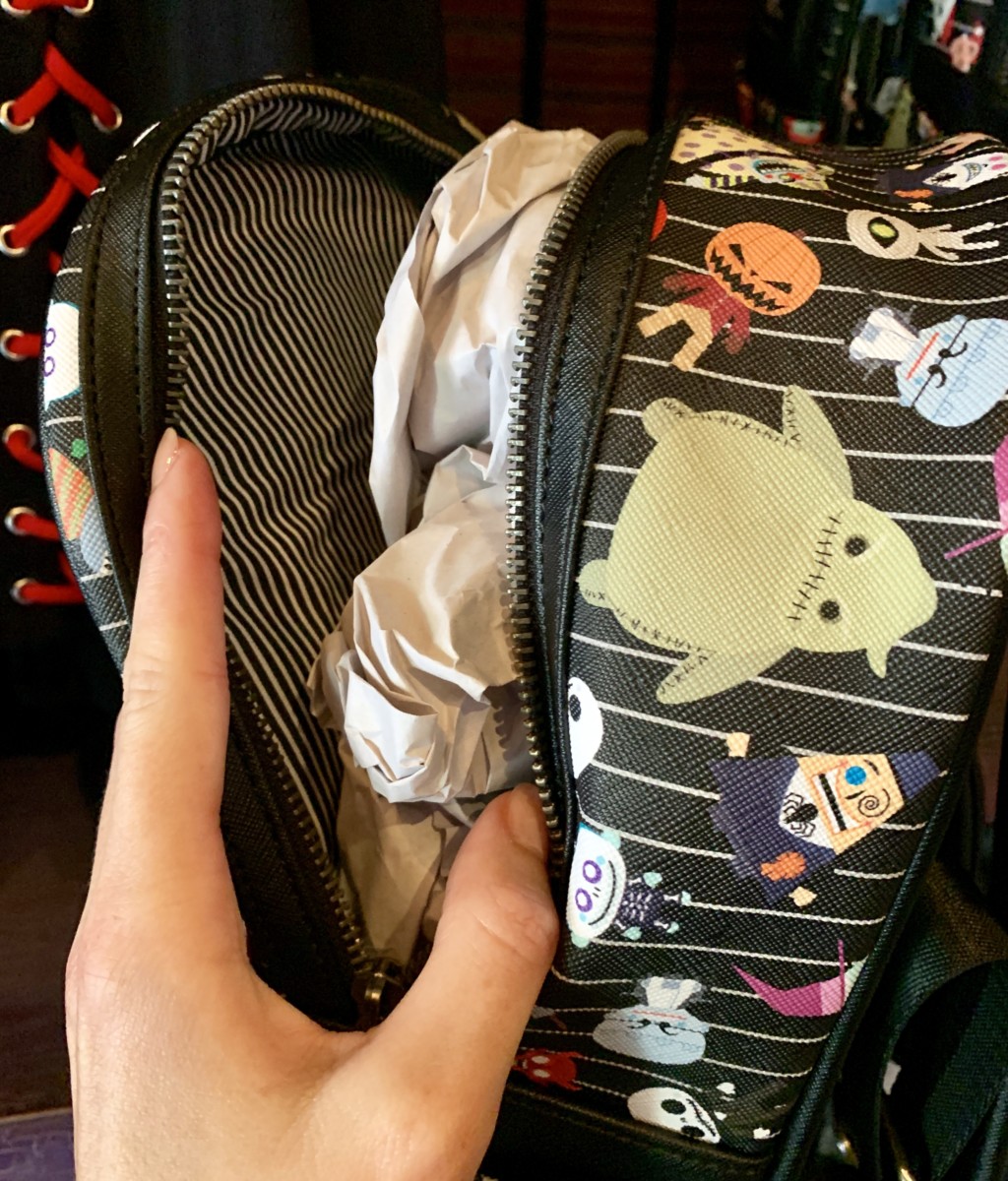 "The Nightmare Before Christmas" Loungefly Backpack Featuring Citizens of Halloween Town Disneyland Park