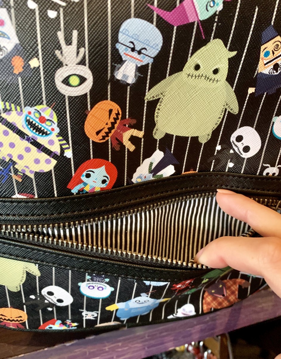 "The Nightmare Before Christmas" Loungefly Backpack Featuring Citizens of Halloween Town Disneyland Park