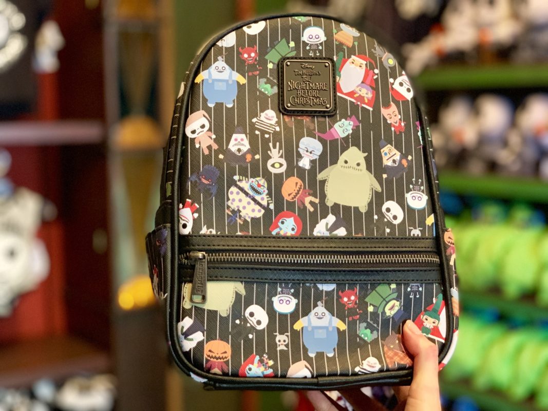 "The Nightmare Before Christmas" Loungefly Backpack Featuring Citizens of Halloween Town Disneyland Park