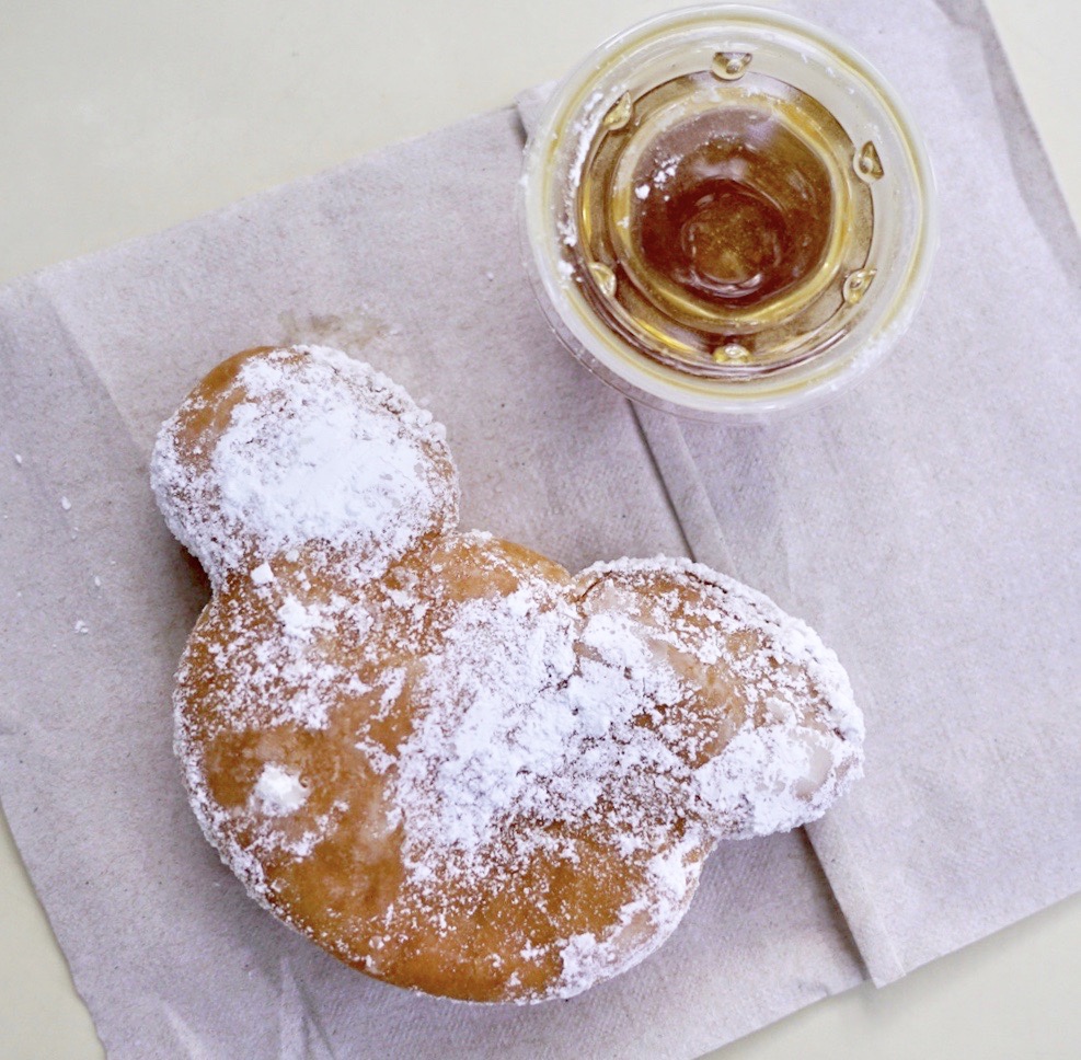 Blackberry Midnight Julep and "Honey... I Do" Beignets Mint Julep Bar Haunted Mansion 50th Anniversary Disneyland