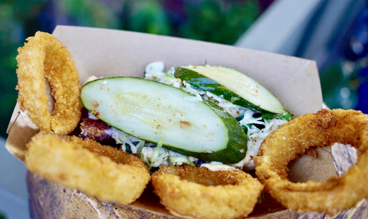 Dead-Cadent Funnel Cake and The Caretaker Sandwich Hungry Bear Restaurant Haunted Mansion 50th Anniversary Disneyland