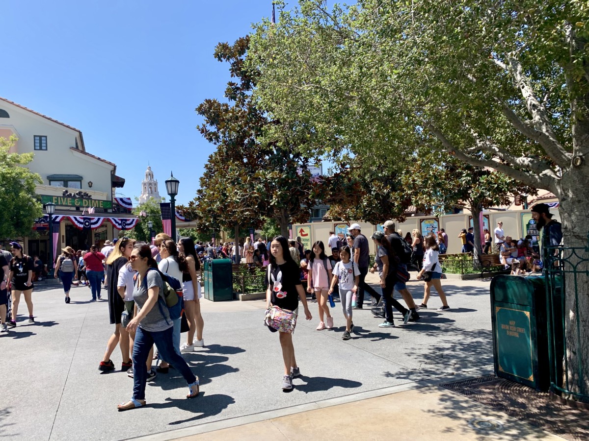 Disney California Adventure Photo Report 8-11-19 Crowds, Mickey Missing from Silly Symphony Swings, New Merch