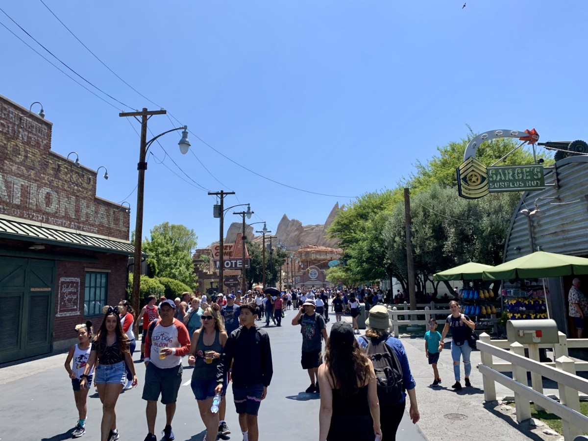 Disney California Adventure Photo Report 8-11-19 Crowds, Mickey Missing from Silly Symphony Swings, New Merch