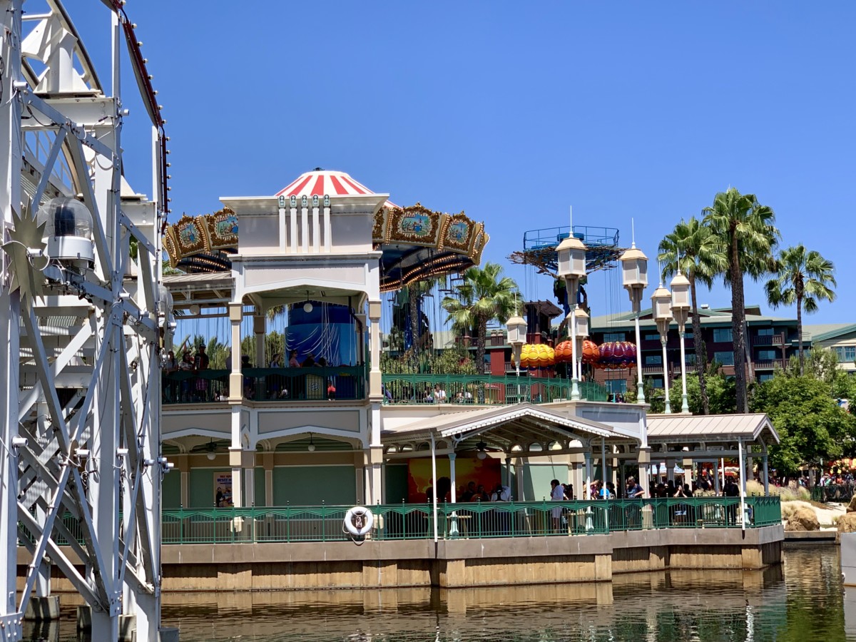 Disney California Adventure Photo Report 8-11-19 Crowds, Mickey Missing from Silly Symphony Swings, New Merch