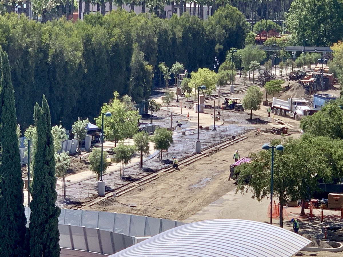 Downtown Disney District Photo Report Halloween Merchandise, Pedestrian Bridge Progress, and More