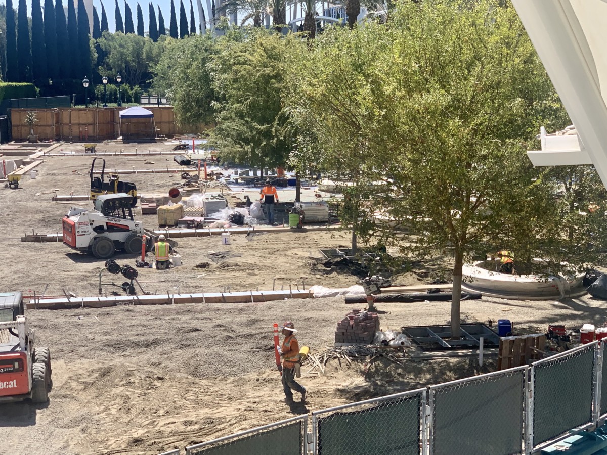 Downtown Disney District Photo Report Halloween Merchandise, Pedestrian Bridge Progress, and More
