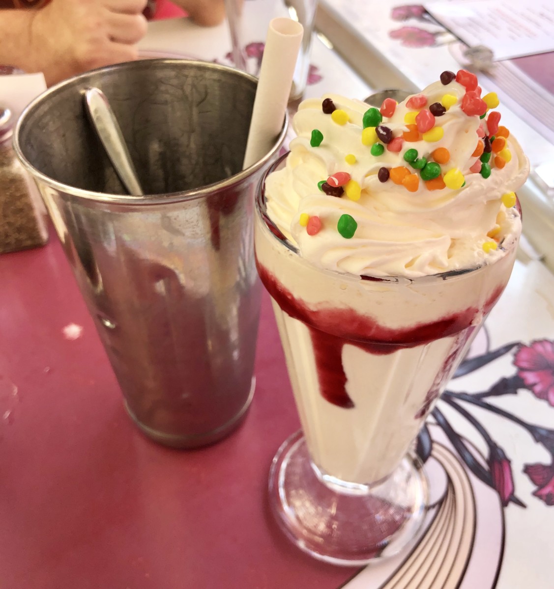 Main Street Electrical Parade Raspberry Lemonade Milkshake Carnation Cafe