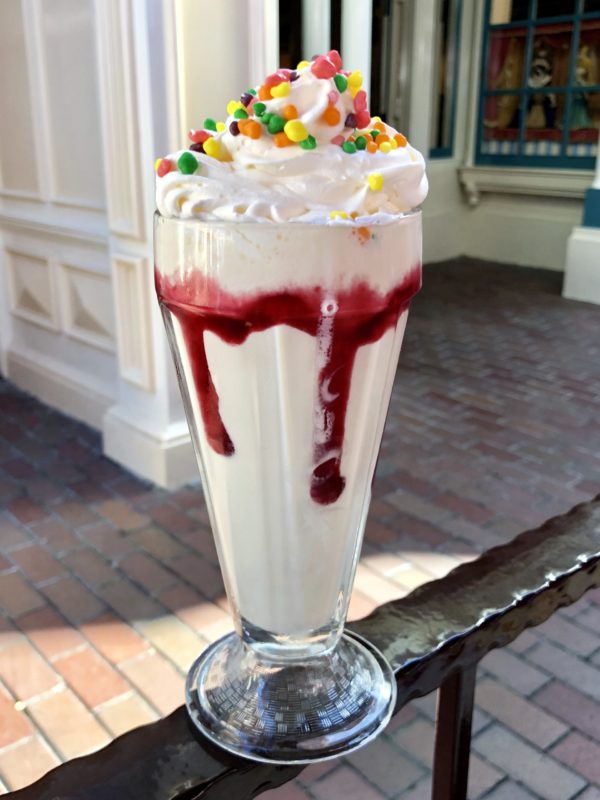 Main Street Electrical Parade Raspberry Lemonade Milkshake Carnation Cafe