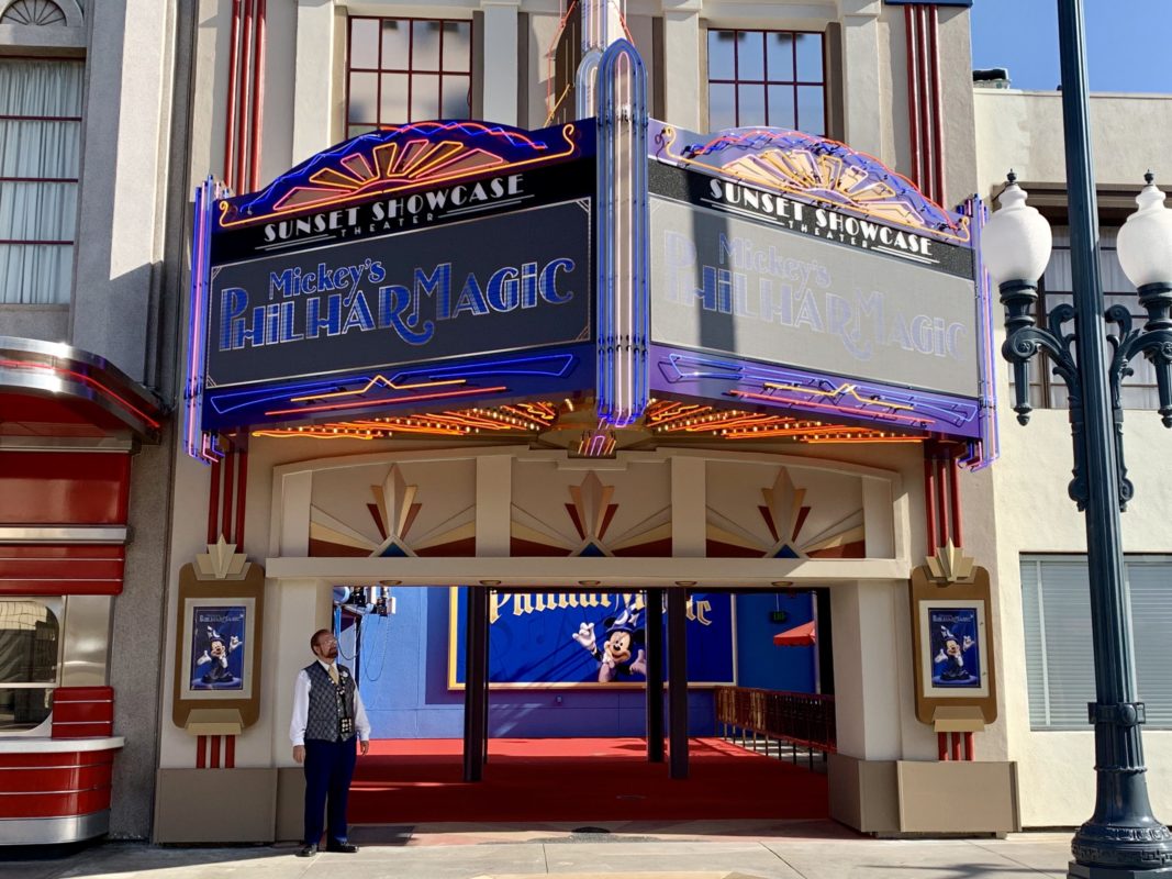 New Entrance to Mickey's PhilharMagic opens at Sunset Showcase Theater Disney California Adventure
