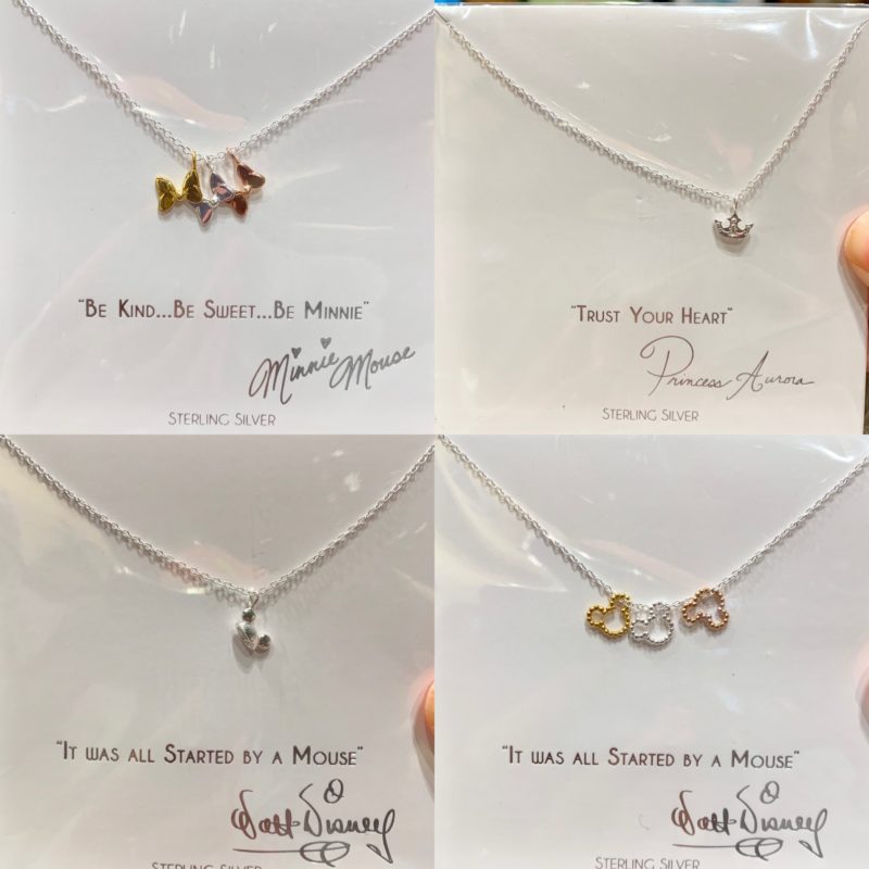 New Sterling Silver Necklaces Disney Parks Collection Jewelry World of Disney Disneyland Resort