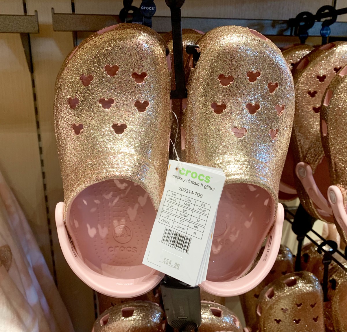Briar Rose Gold Crocs World of Disney Disneyland Resort