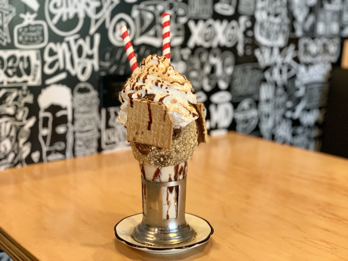 S'Mores Shake and Old Fashioned Burger Limited Time Black Tap Anaheim Disneyland Resort