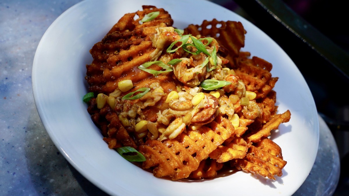 Sarah 'Sally' Slater's Seafood Fries and Swinging Wake Cake Cafe Orleans Haunted Mansion 50 Disneyland