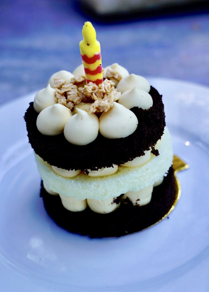 Sarah 'Sally' Slater's Seafood Fries and Swinging Wake Cake Cafe Orleans Haunted Mansion 50 Disneyland