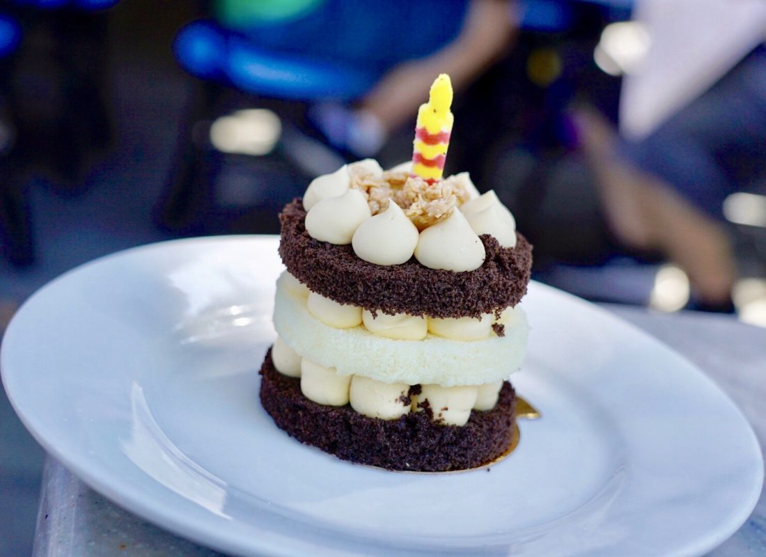 Sarah 'Sally' Slater's Seafood Fries and Swinging Wake Cake Cafe Orleans Haunted Mansion 50 Disneyland