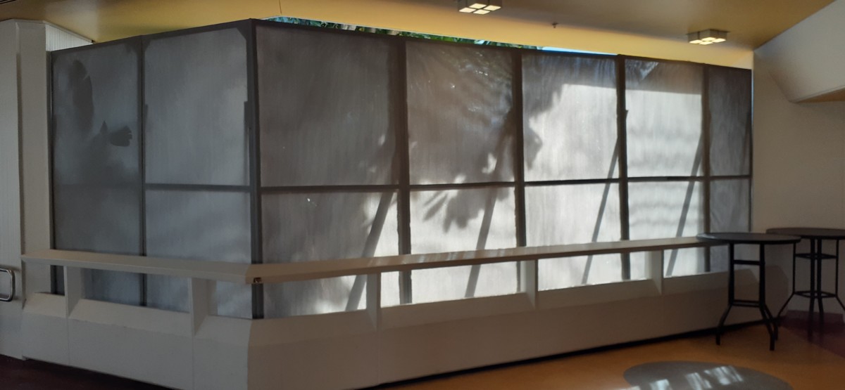New scrims appear at the Tomorrowland Terrace