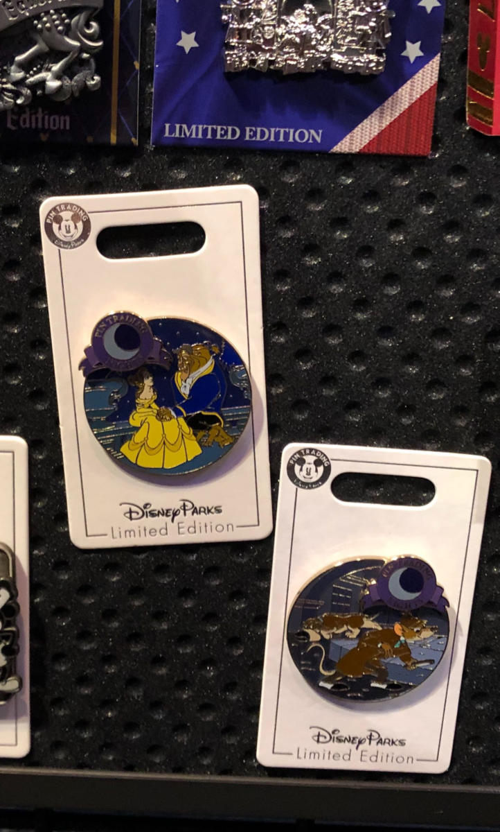 Beauty and the Beast and Great Mouse Detective exclusive event pins