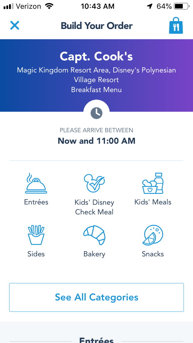 Capt. Cook's Captain Cook's Mobile Order Disney's Polynesian Village Resort