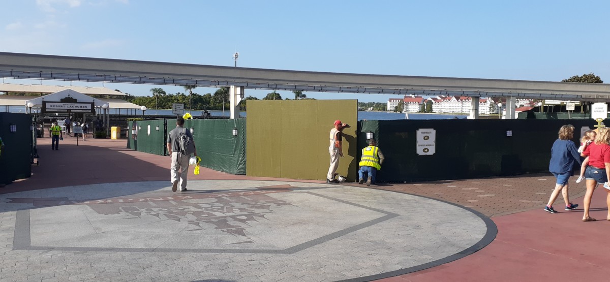 magic kingdom entrance wall for signage