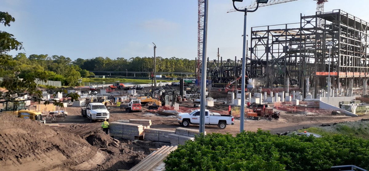 tron construction with view of concete pillars