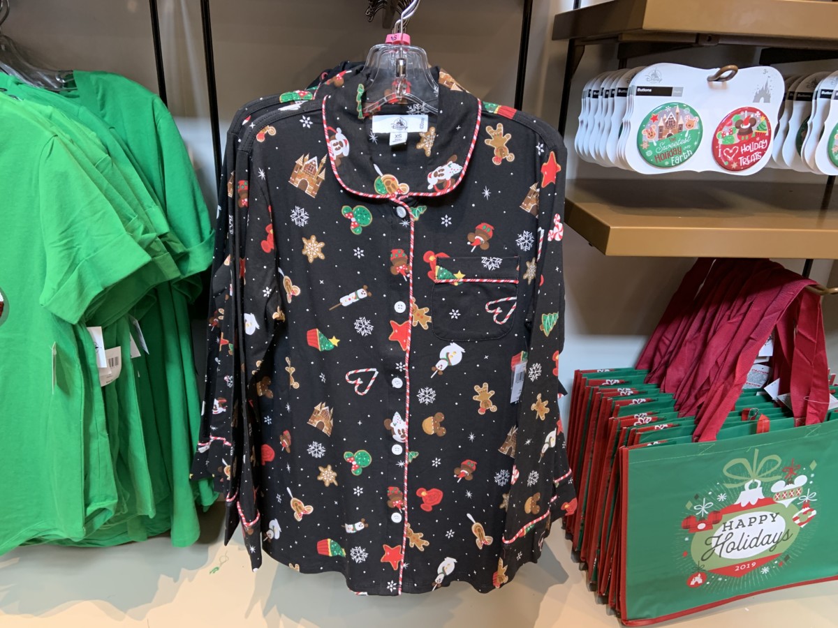 Holiday snack button up pajamas (1)