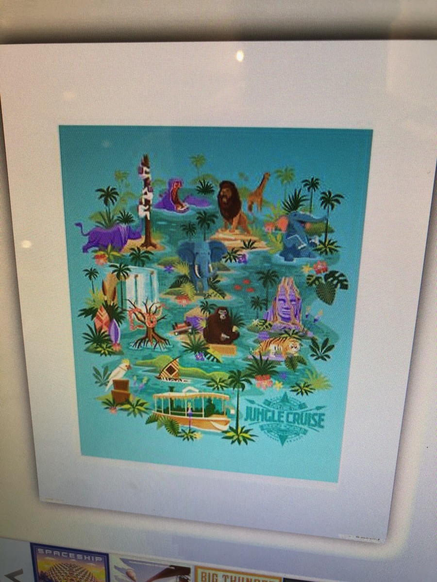 Jungle Cruise new attraction poster map