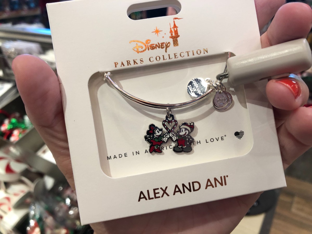 Mickey and Minnie Candy Cane Heart Bracelet - $44.99