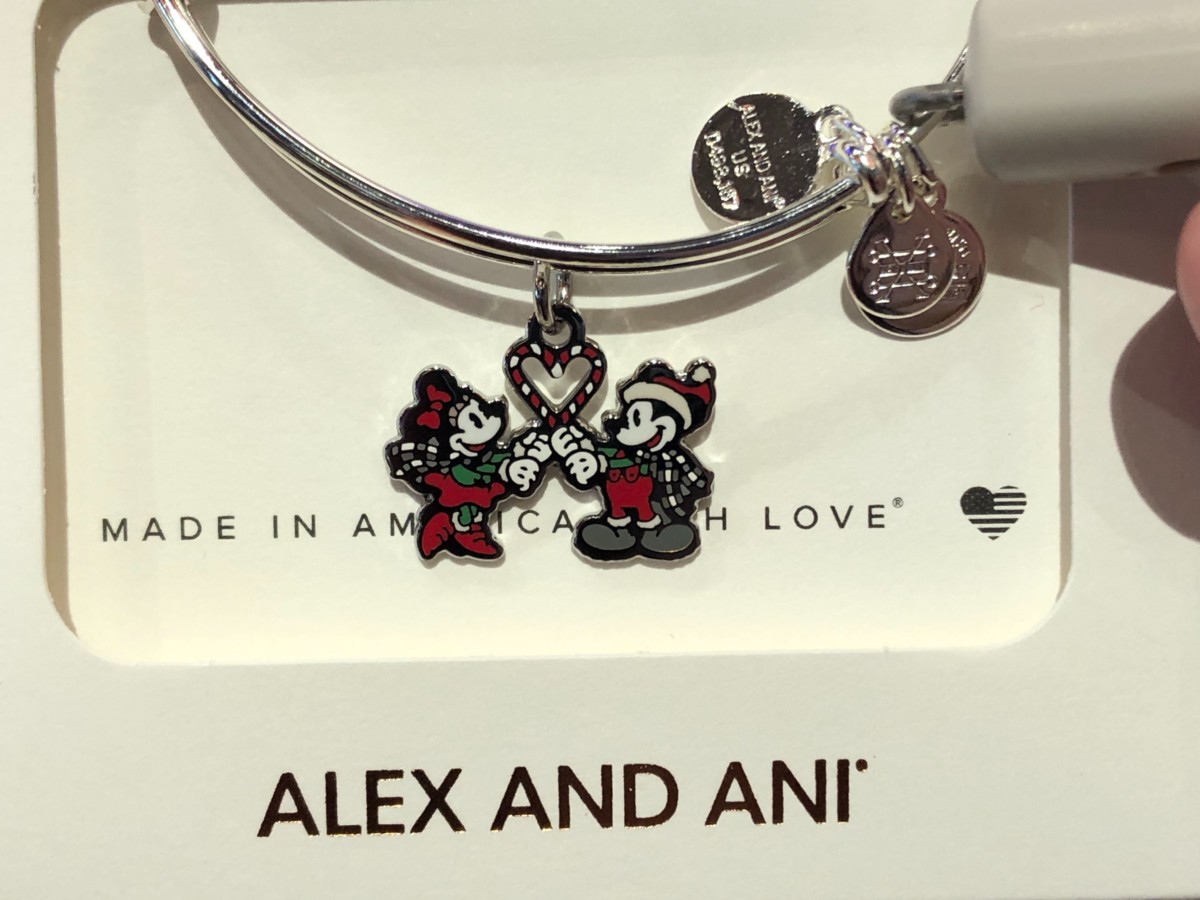 Mickey and Minnie Candy Cane Heart Bracelet - $44.99