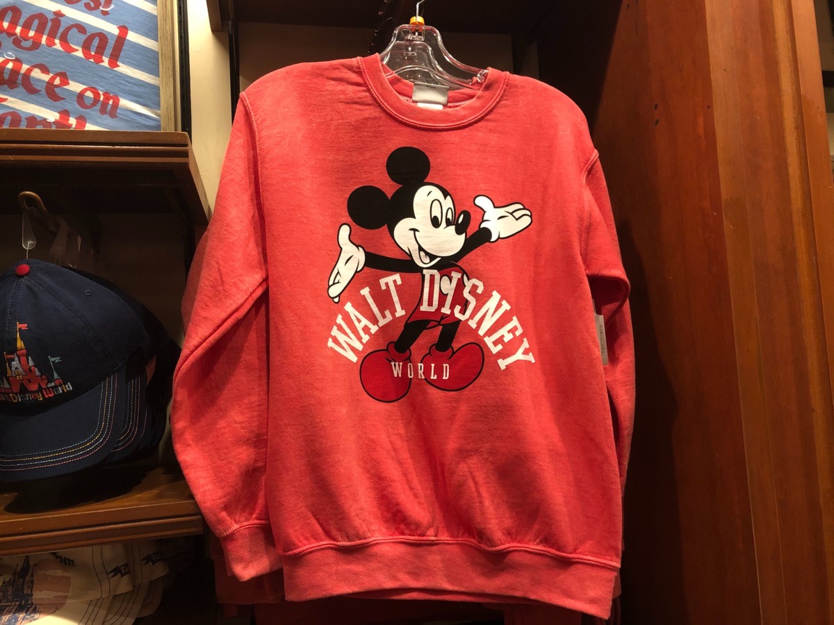 New Classic Mickey Walt Disney World Sweatshirt Red - $49.99