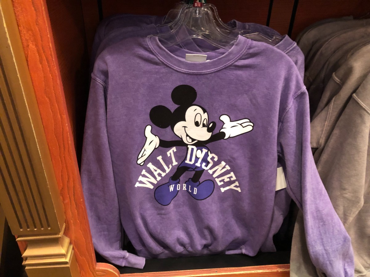 New Classic Mickey Walt Disney World Sweatshirt Purple - $49.99