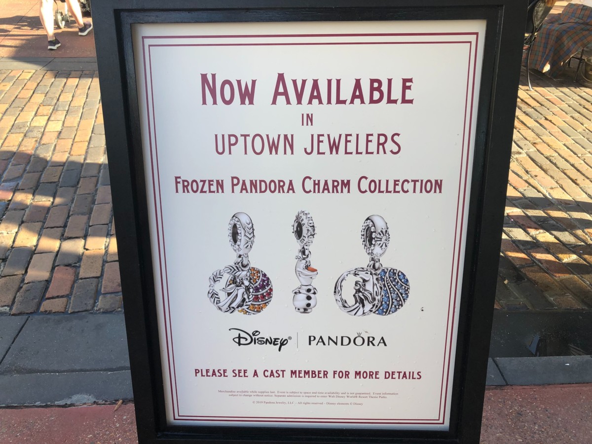 New Frozen 2 Pandora Charms Released at Uptown Jewelers at Magic Kingdom 